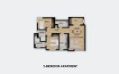 two bedroom apartment second